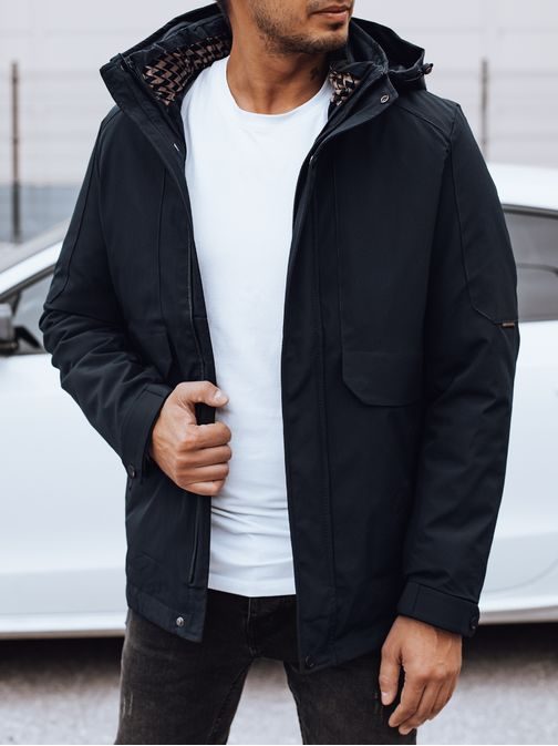 Módna granátová zimná pánska bunda