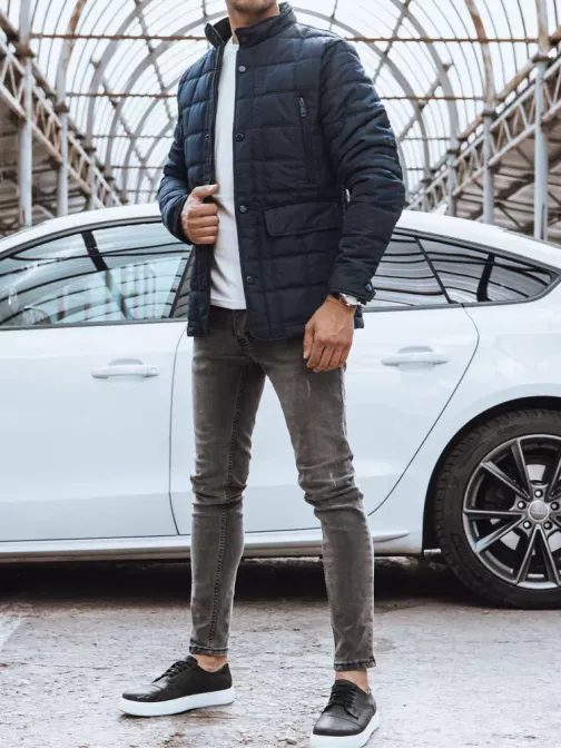 Granátová prechodná bunda bez kapucne