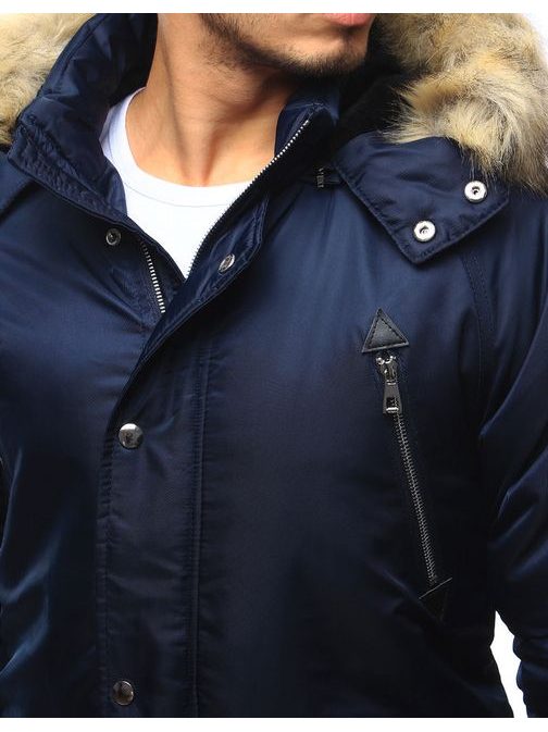 Granátová zimná bunda s odnímateľnou kapucňou