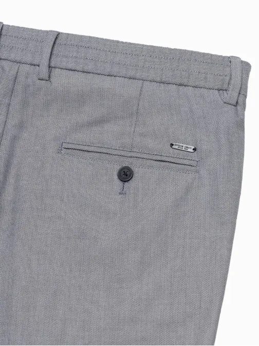 Trendy šedé chinos nohavice s elastickým pásom V2 PACP-0157
