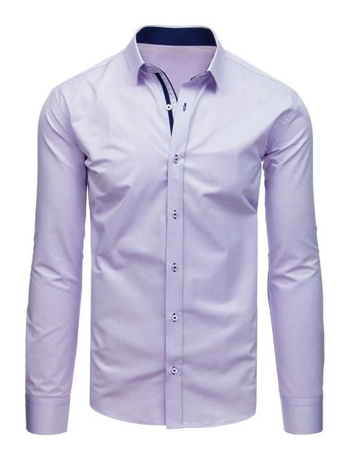 Štýlová fialová SLIM FIT pánska košeľa