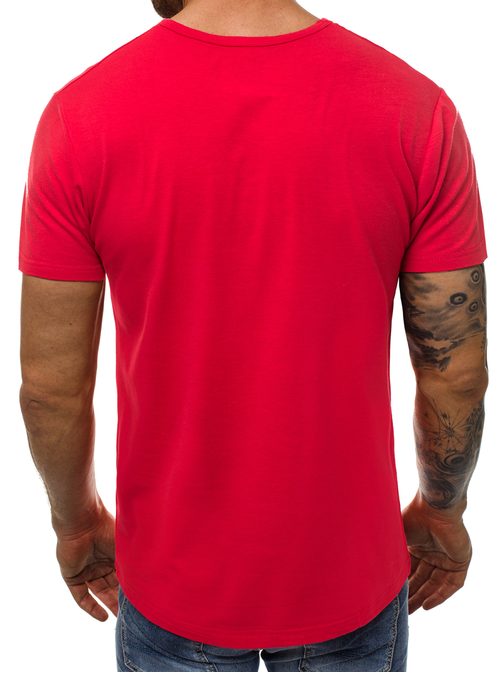 Jedinečné pánske tričko červené JS/1833