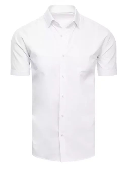 Klasická biela košeľa s krátkym rukávom
