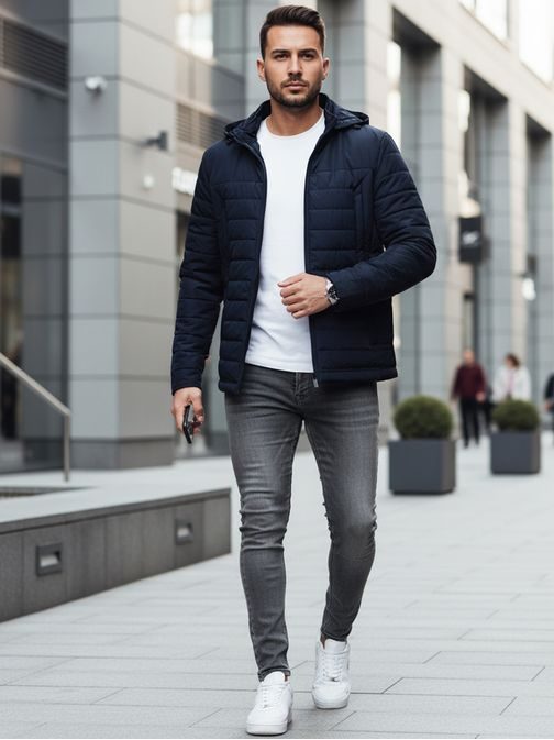 Prechodná trendy granátová bunda s kapucňou