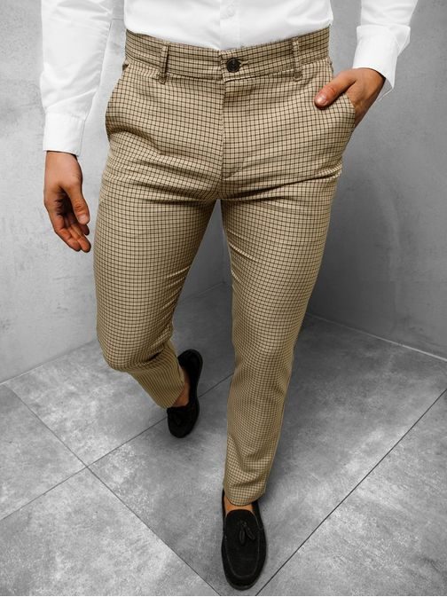 Elegantné béžové chinos nohavice DJ/5561