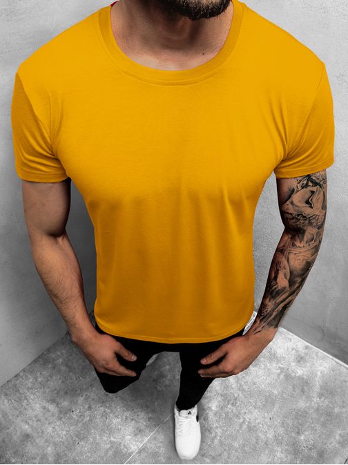 Jednoduché žlté tričko JS/712005/68Z