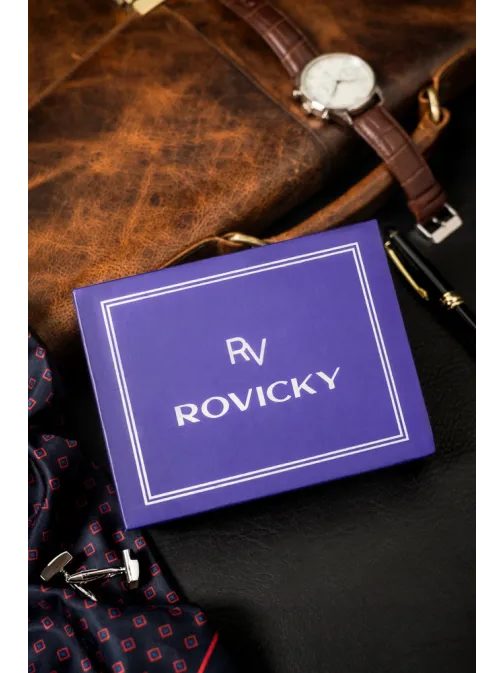 Kožená čierna pánska peňaženka RV