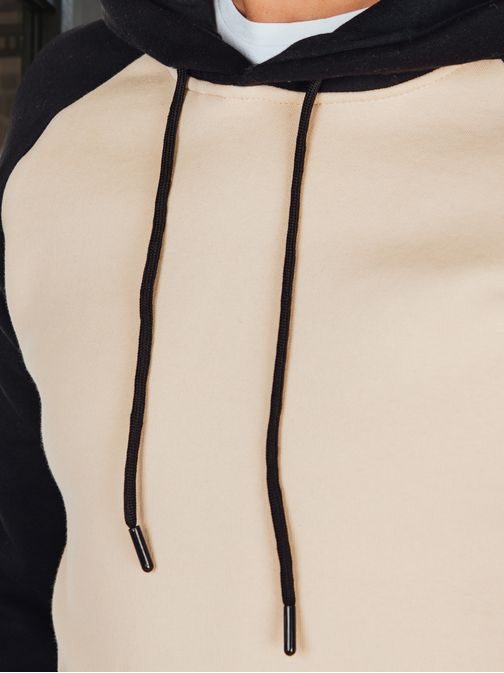 Jedinečná béžová mikina s kapucňou