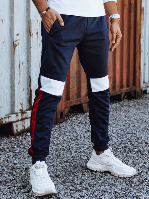 Modré tepláky na každodenné nosenie