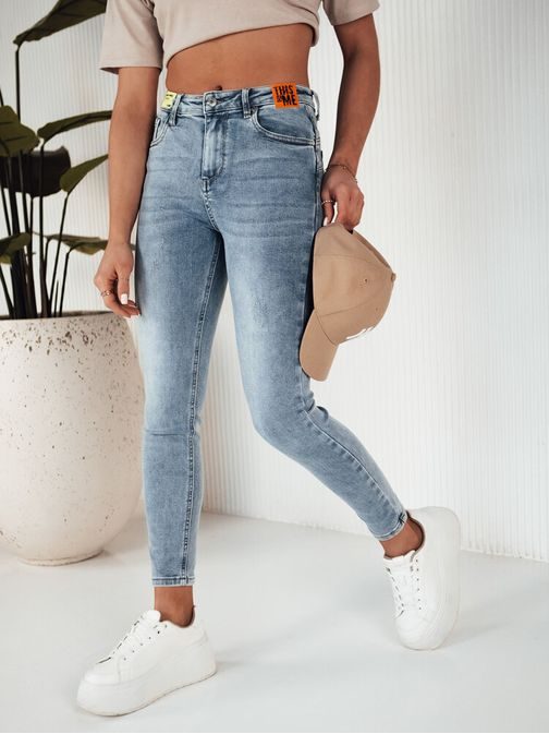 Nádherné dámske nebesky modré rifle Nire