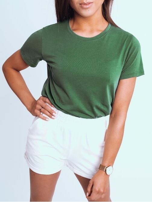 Jednoduché pastelové zelené dámske tričko Mayla II