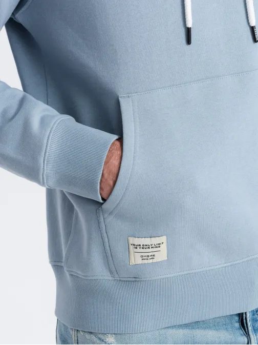 Nadčasová modrá mikina V7 SSBN-0177