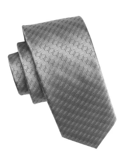 Elegantná žiarivo sivá pánska kravata