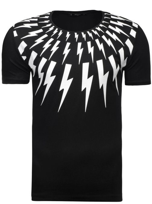 Výrazné čierne tričko Athletic 9042