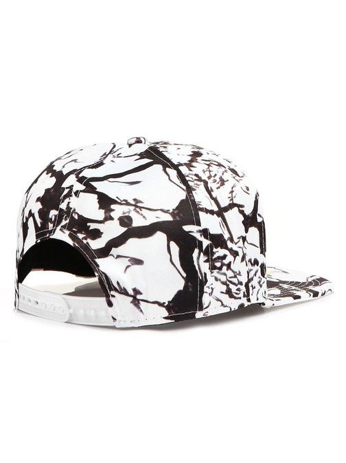 Biely krakelovaný snapback