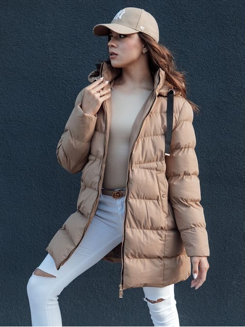 Dámska zimná tmavobéžová bunda Gabrielle