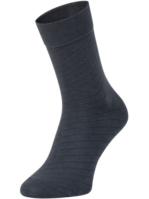 Pásikavé vysoké grafitové pánske ponožky