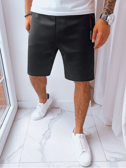 Úžasné pánske kraťasy v čiernej farbe