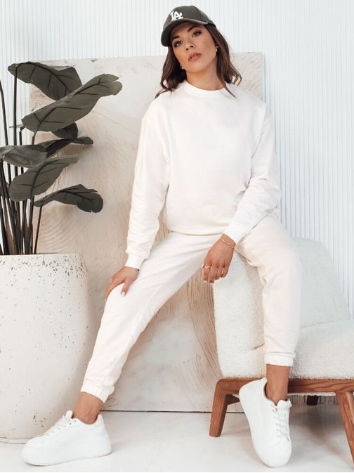 Pohodlná dámska ecru mikina Swan