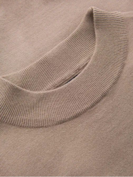 Trendy béžový polorolák V3 SWTN-0125