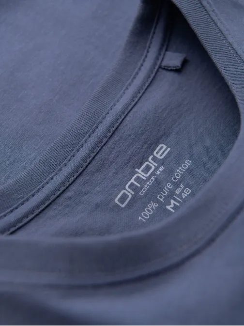 Basic denim bavlnené tričko s okrúhlym výstrihom V7 TSBS-0236