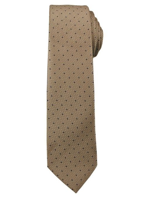 Béžová bodkovaná pánska kravata