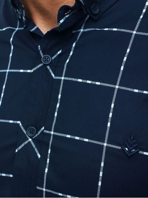 Vzorovaná košeľa pre pánov MADMEXT 0280 granátová