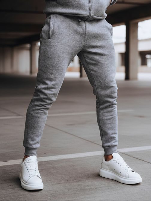 Jednoduchá pánska tepláková súprava antracitová