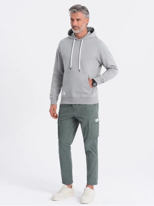 Nadčasová šedá mikina V8 SSBN-0177