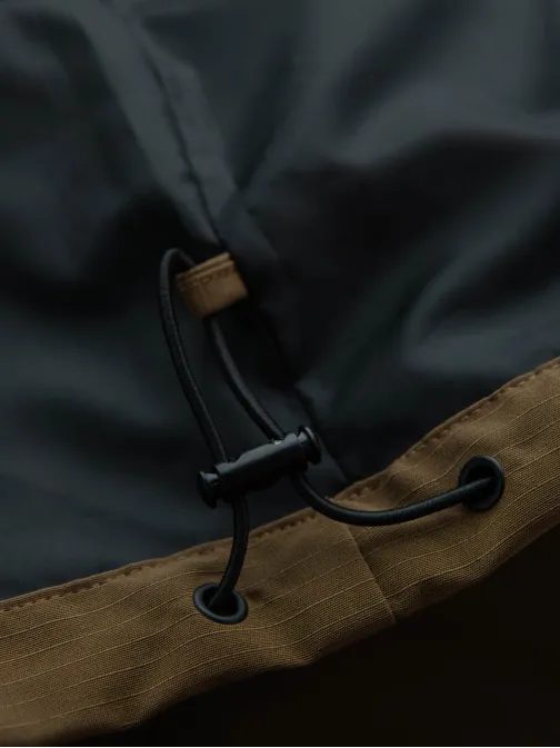 Základná hnedá prechodná športová bunda V2 JANP-0191