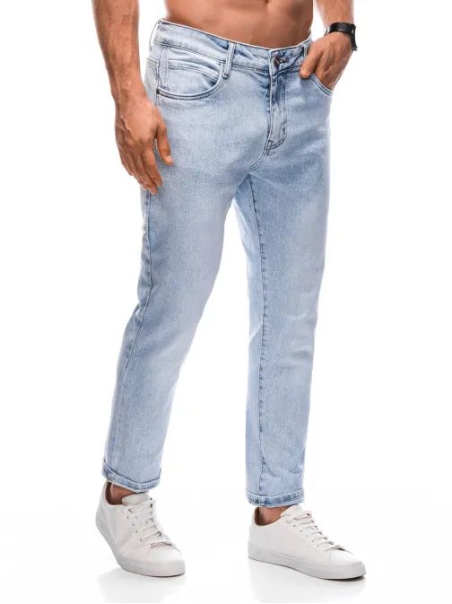 Jednoduché rifle v svetlomodrej farbe P1404