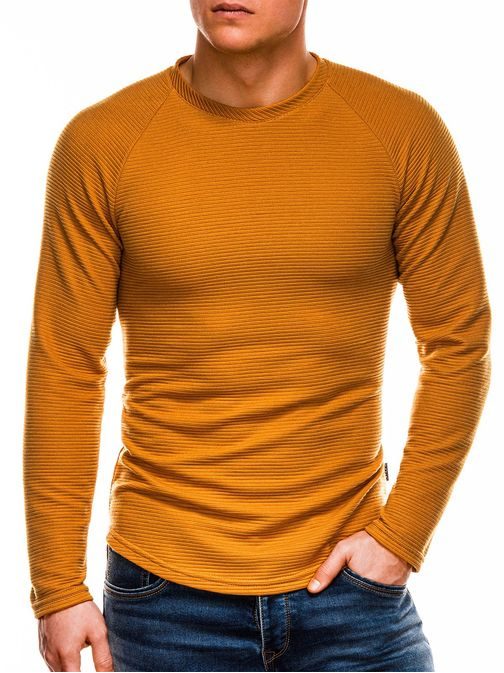 Horčičový pánsky sveter b1021