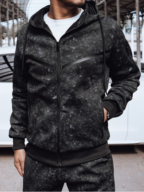 Originálna čierna pánska tepláková súprava