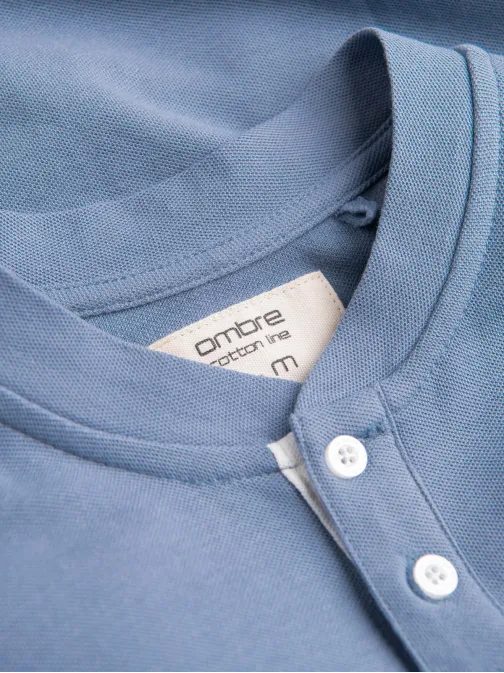 Pohodlná trendy modrá polokošeľa V3 TSCT-0156