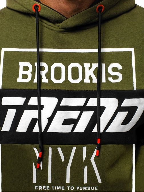 Zelená mikina "BROOKS TREND" JS/DD297