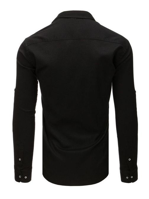 Perfektná čierna SLIM FIT košeľa