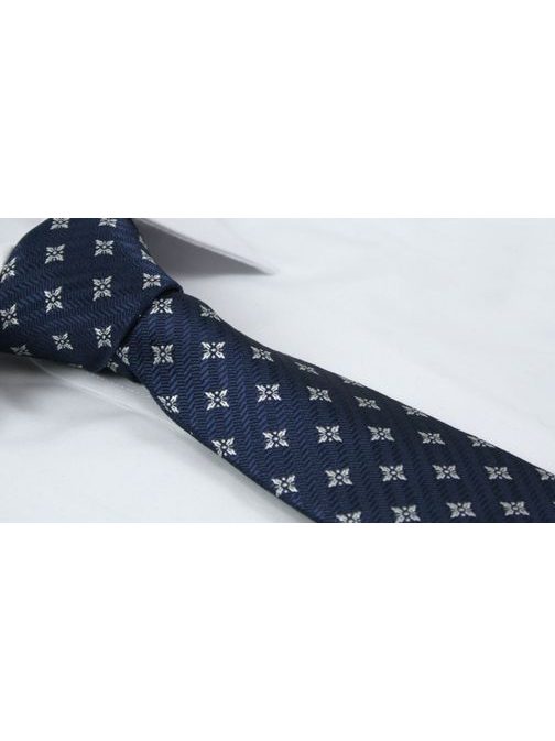 Modrá kravata s hviezdičkami