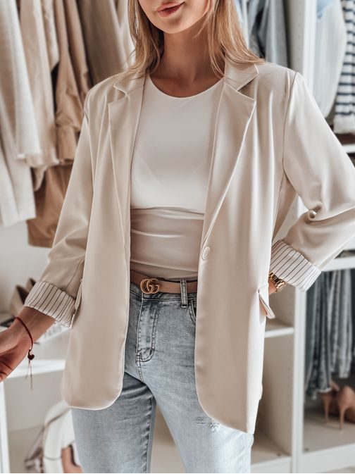 Béžové dámske oversize sako RESIDAL