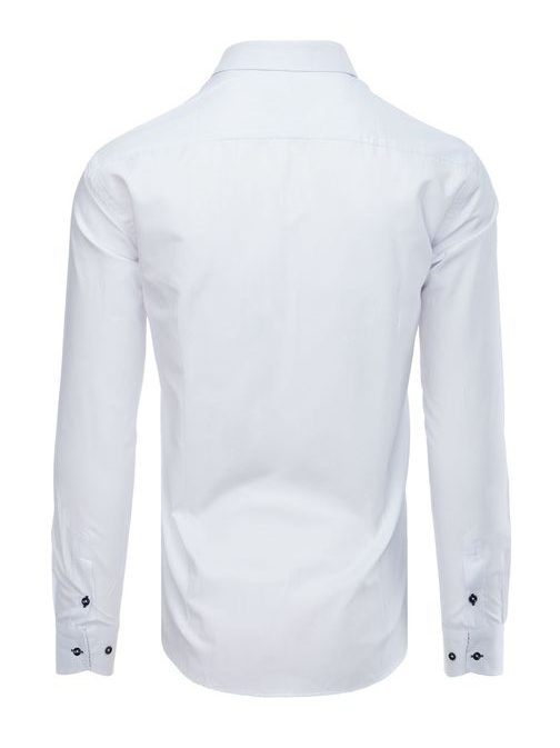Pohodlná SLIM FIT košeľa biela