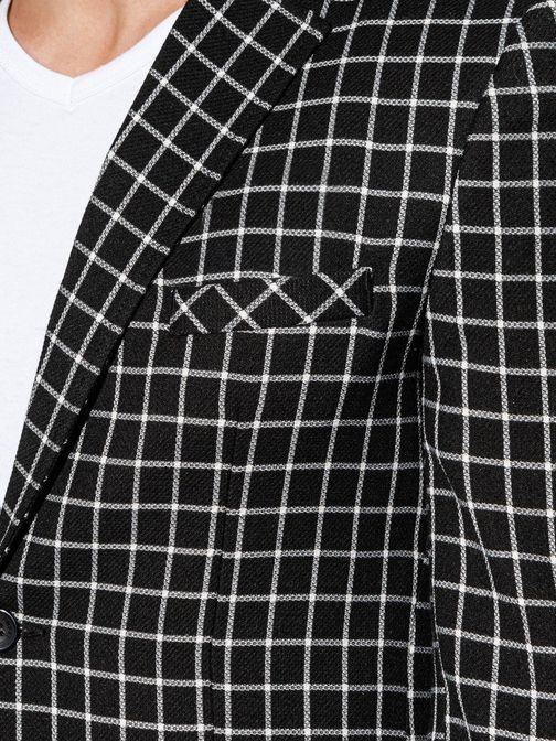 Zaujímavé čierne sako M161