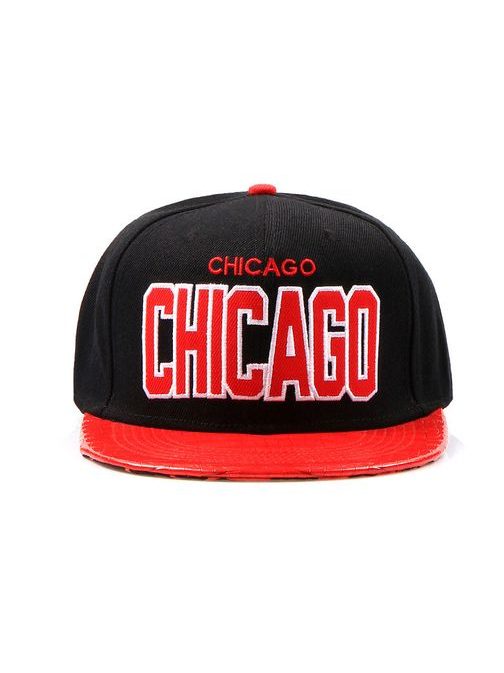 CHICAGO červeno-čierna šiltovka
