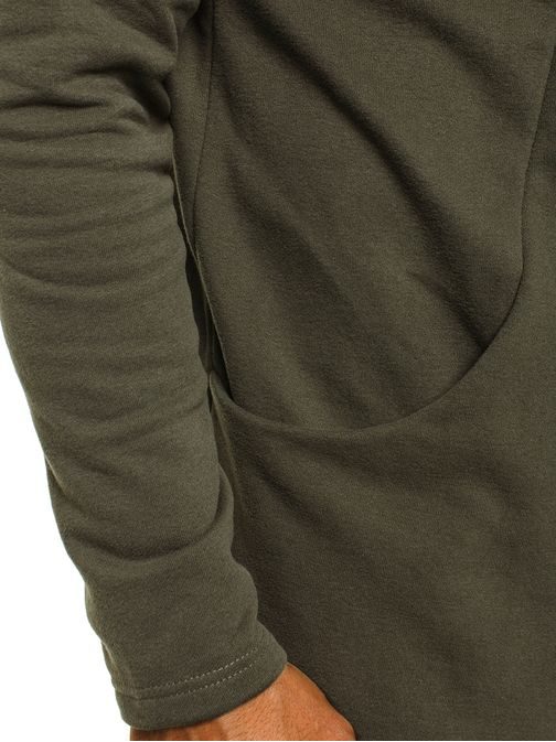 Mikinový kardigan v khaki farbe BREEZY 9084