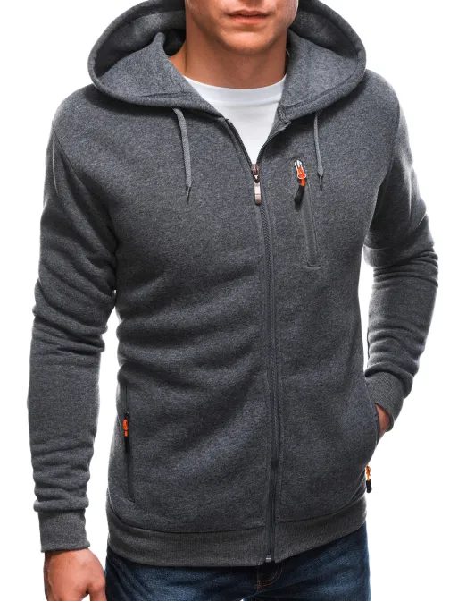 Pánska športová mikina sivá B1539