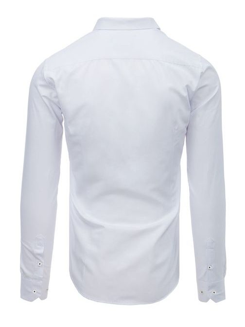 Jednoduchá biela SLIM FIT košeľa