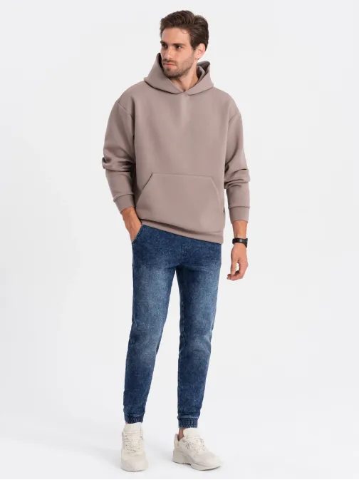 Pánske modré rifľové joggery V1 PADJ-0133
