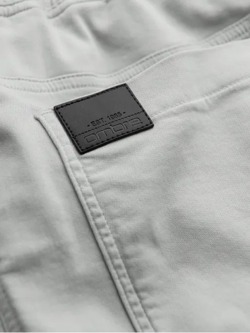 Trendové šedé pánske joggery V3 P1521