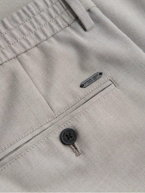 Trendy svetlo šedé chinos nohavice s elastickým pásom V1 PACP-0157