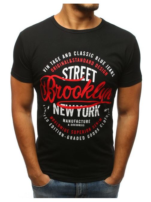 Fantastické čierne tričko BROOKLYN