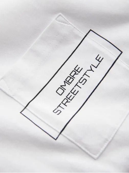 Biele tričko v štýle streetstyle V8 TSCT-0108