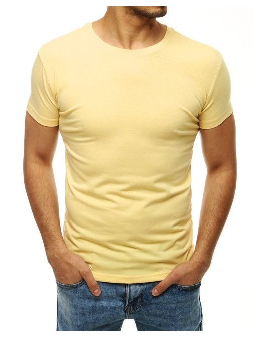 Jednoduché svetložlté tričko